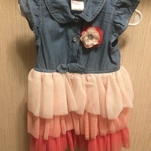 12M cute pink ombré tutu dress
